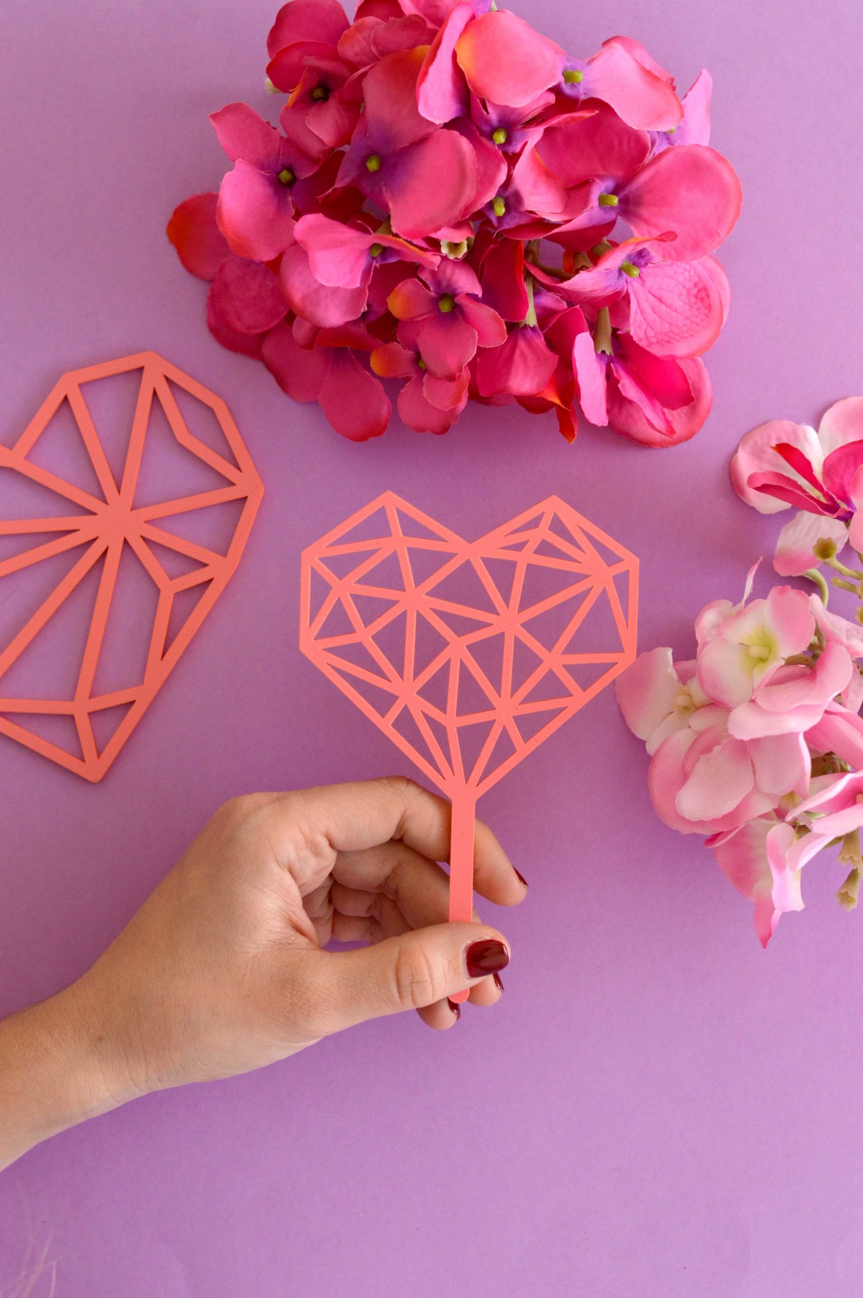 Topper corazón origami especial San Valentín - Imagen 2